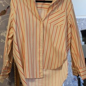 Striped Button-Up Shirt